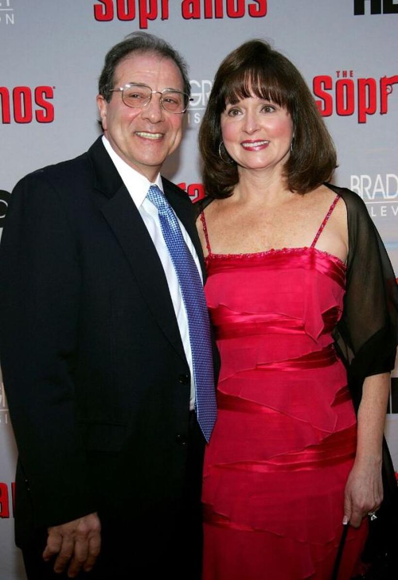 Dan Grimaldi and Florence Grimaldi at the HBO premiere of "The Sopranos."