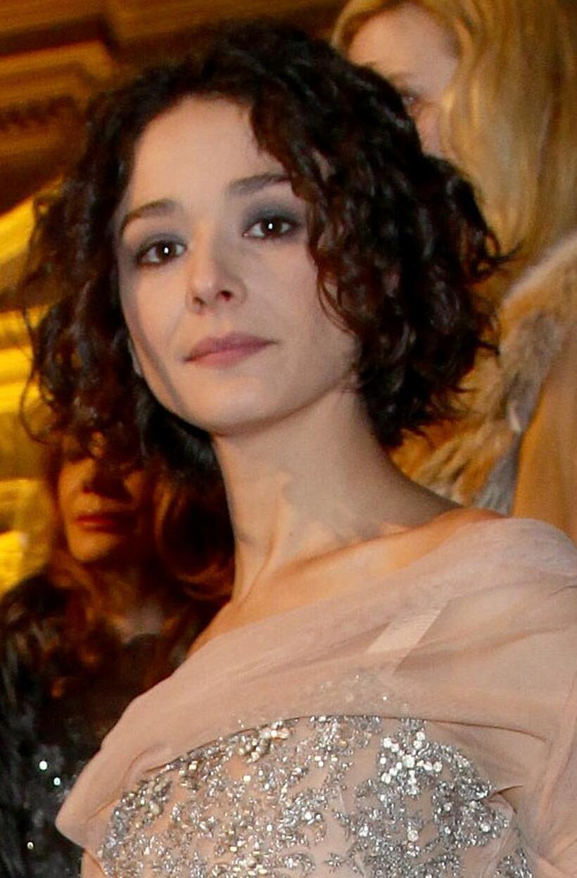 Nicole Grimaudo at the Alberta Ferretti fashion show during the Pitti Immagine Uomo 79.