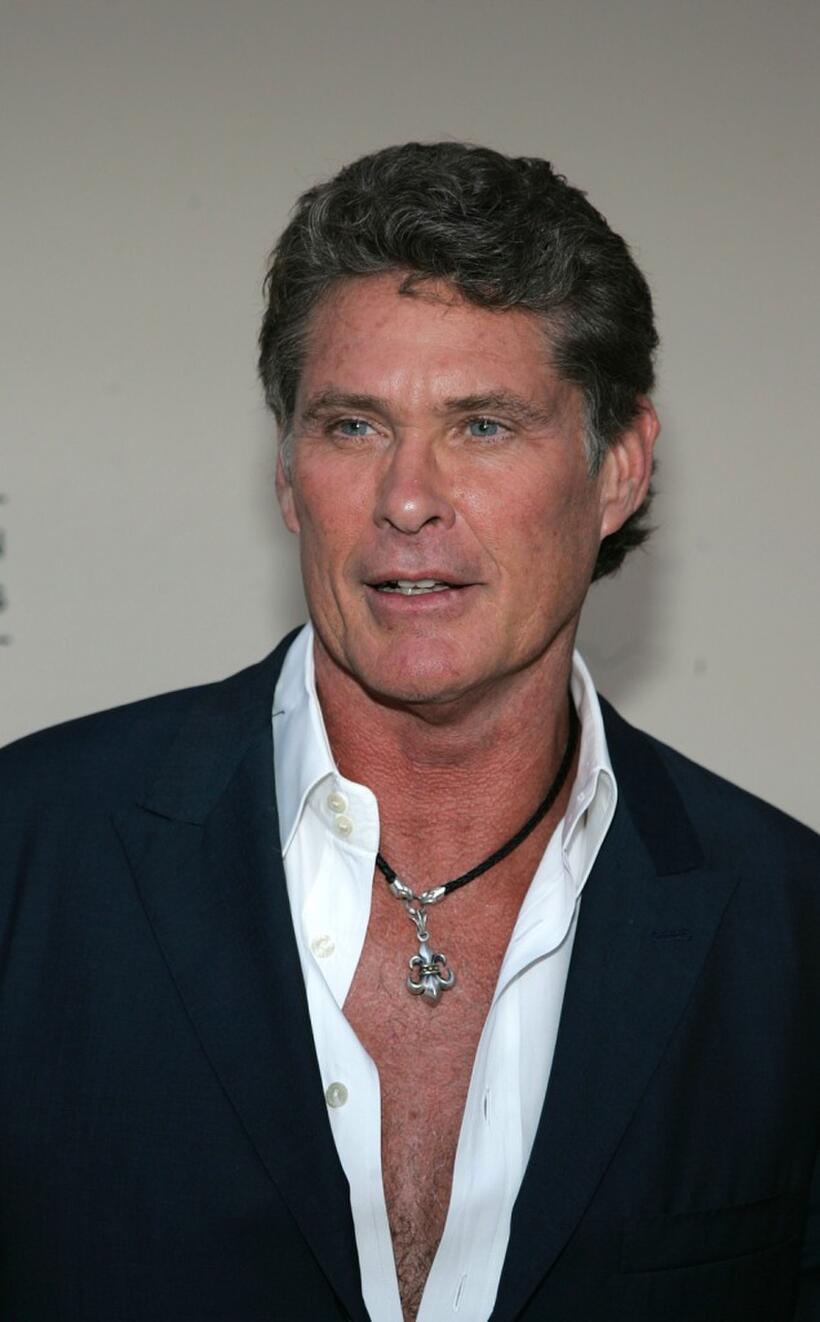 David Hasslehoff and Lilley Michele at the Stunts Peer Group Emmy Nominee Party.