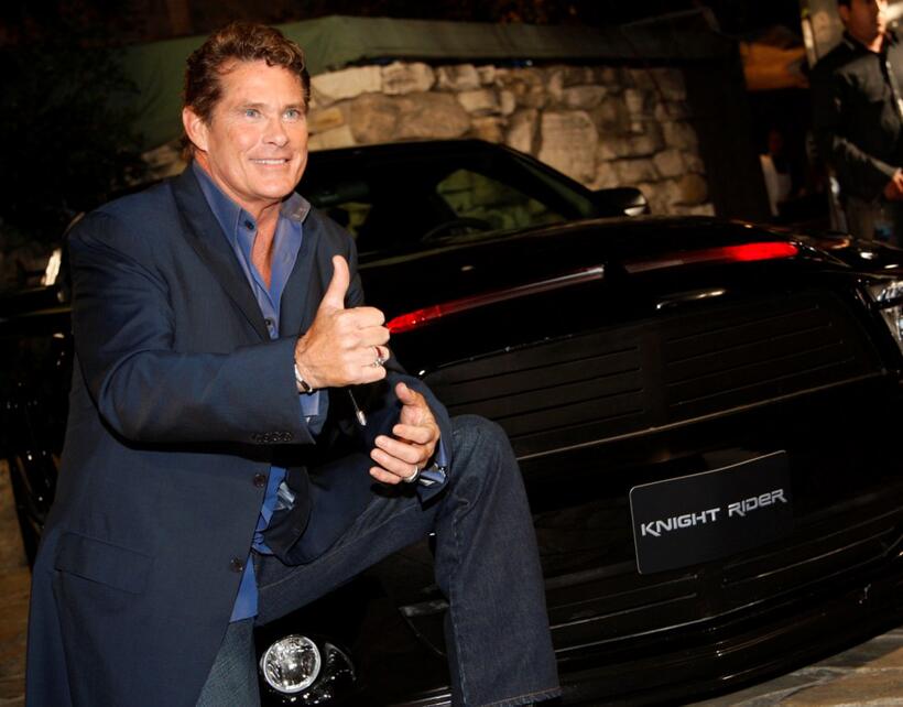 David Hasselhoff at the premiere of "Knight Rider".
