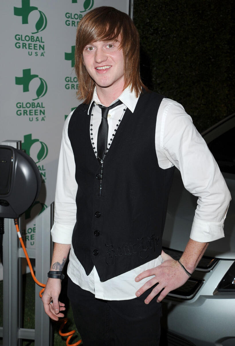Eddie Hassell at the Global Green USA's 8th Annual pre-Oscar party in California.