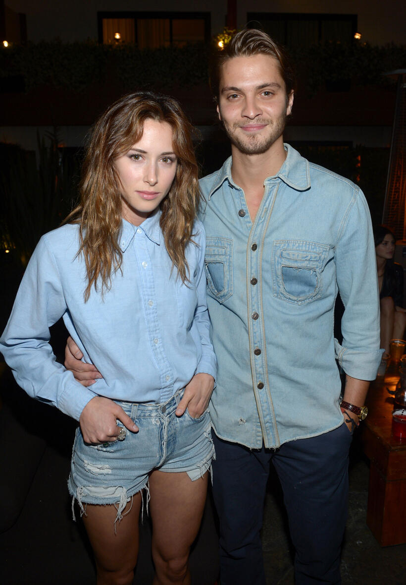 Gillian Zinser and Luke Grimes at the NYLON Magazine and Tommy Girl Annual May Young Hollywood Issue Party in California.