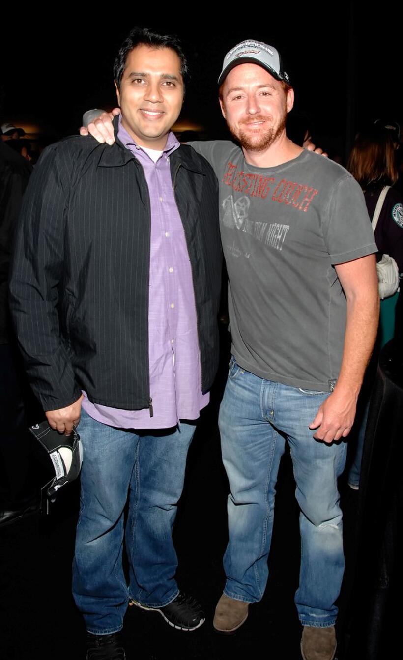 Scott Grimes and Aamer Haleem at the Stanley Cup VIP reception after Game Five of the 2007 NHL Stanley Cup Finals between the Ottawa Senators and the Anaheim Ducks.
