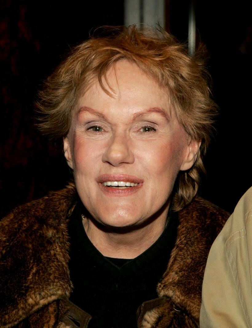 Tammy Grimes at the opening night of "Shockheaded Peter" at the Little Shubert Theatre.