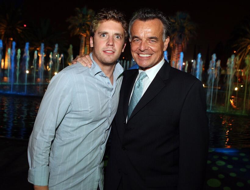 Bret Harrison and Ray Wise at the CW Television Critics Association Press Tour party.