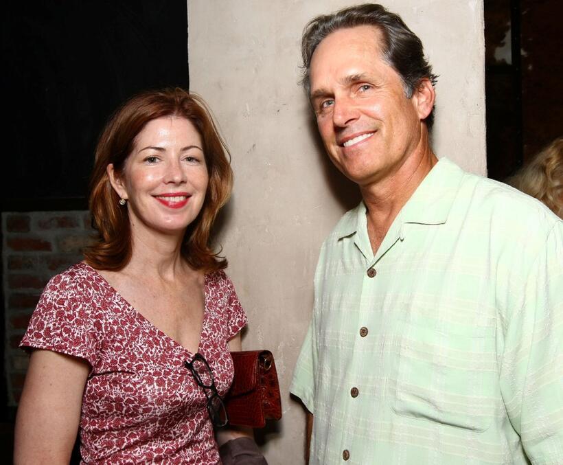 Dana Delany and Gregory Harrison at the after party of the premiere of "Bustin' Down the Door."