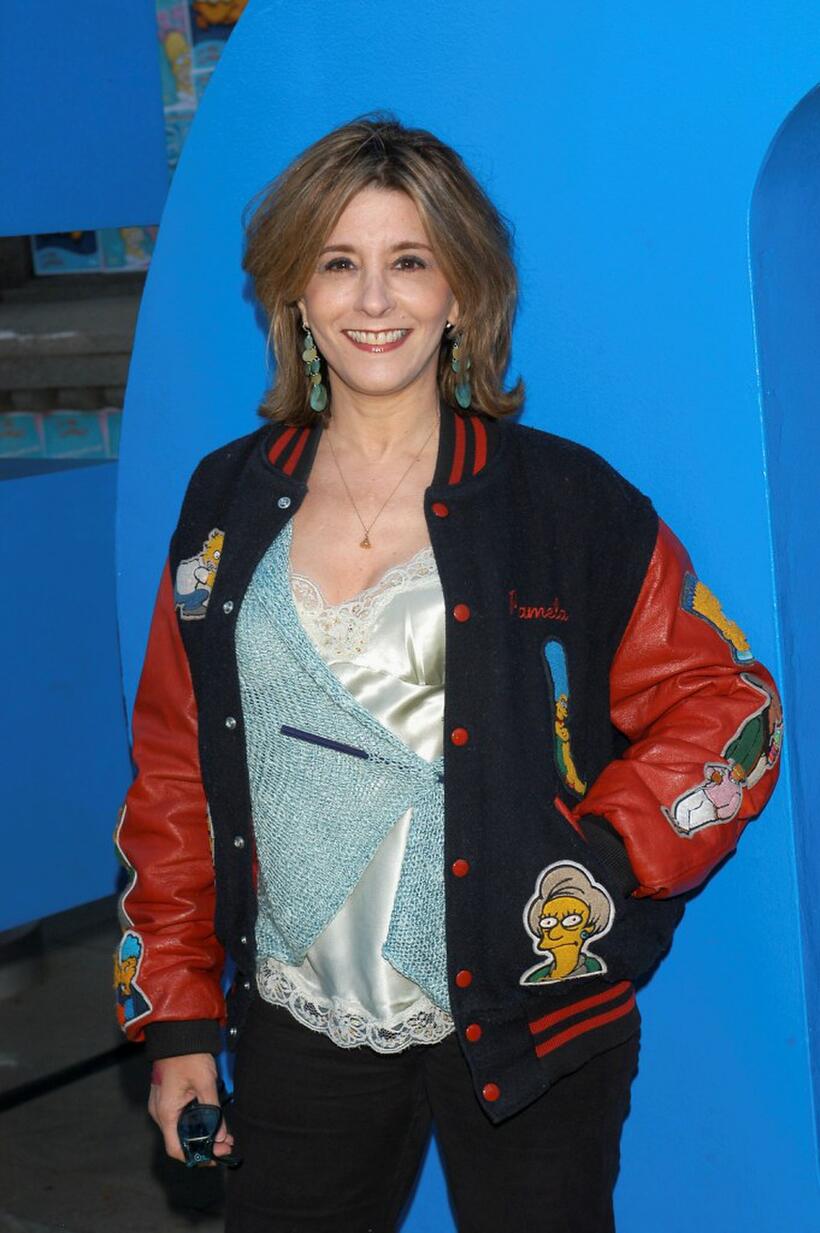 Pamela Hayden at the 350th episode block party of "The Simpsons Movie."