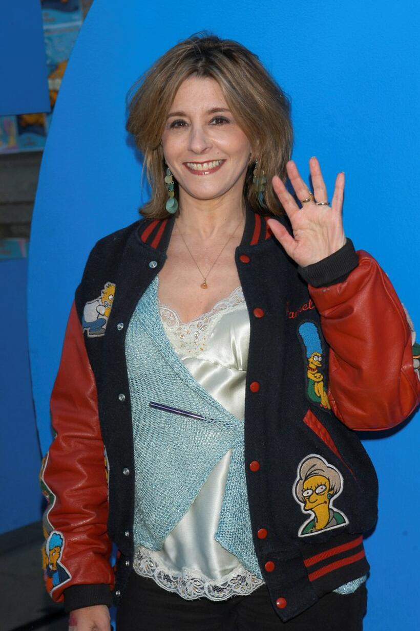 Pamela Hayden at the 350th episode block party of "The Simpsons Movie."