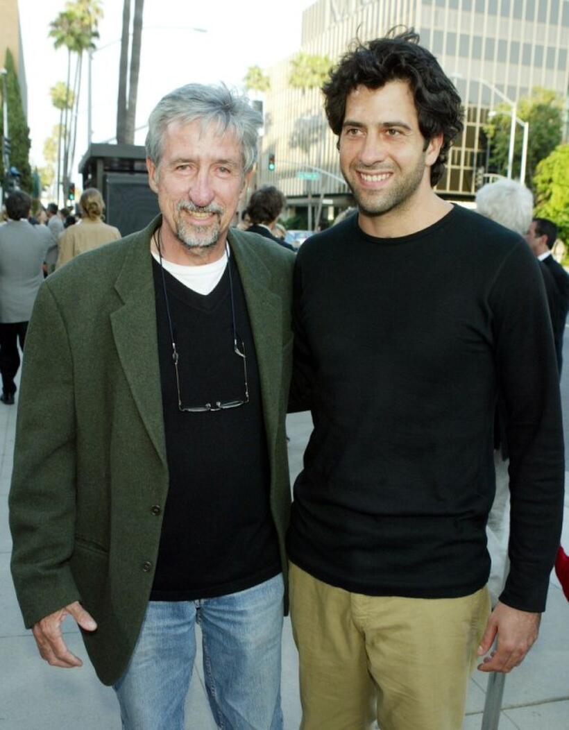 Tom Hayden and Troy Garity at the screening of "Fahrenheit 9/11."