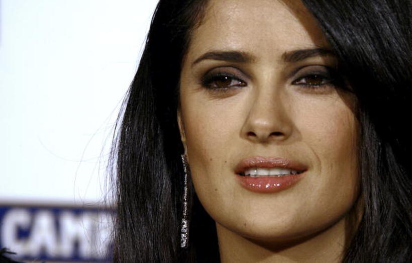 Salma Hayek at the Hotel Campari calendar release event.