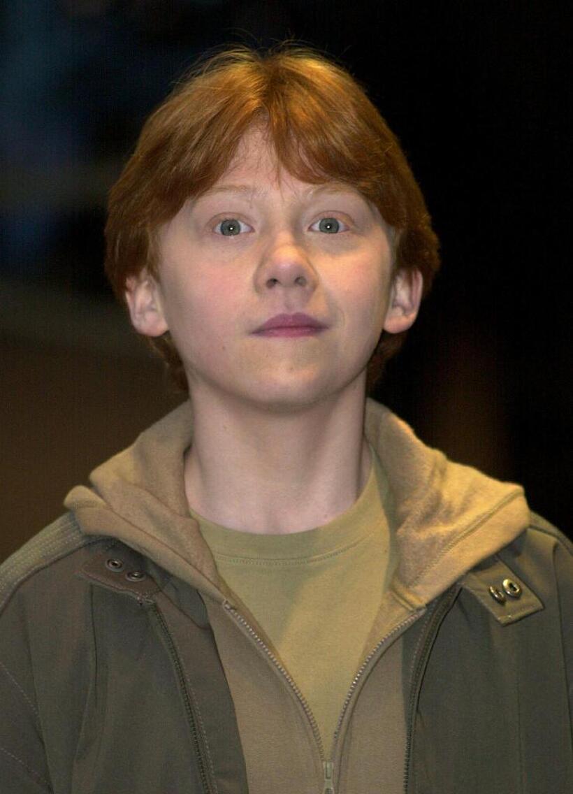 Rupert Grint at the world premiere of "Harry Potter and the Sorcerer 's Stone."