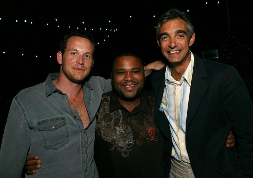 Cole Hauser, Anthony Anderson and Peter Liguori at the after party of "K-Ville" during the 2007 Summer TCA Tour.