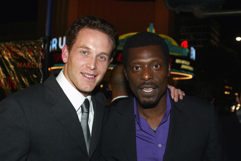 Cole Hauser and Eamonn Walker at the premiere of "Tears of the Sun."