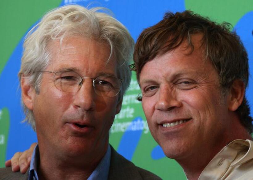 Richard Gere and Todd Haynes at the photocall of "I'm not there" during the 64th Venice International Film Festival.