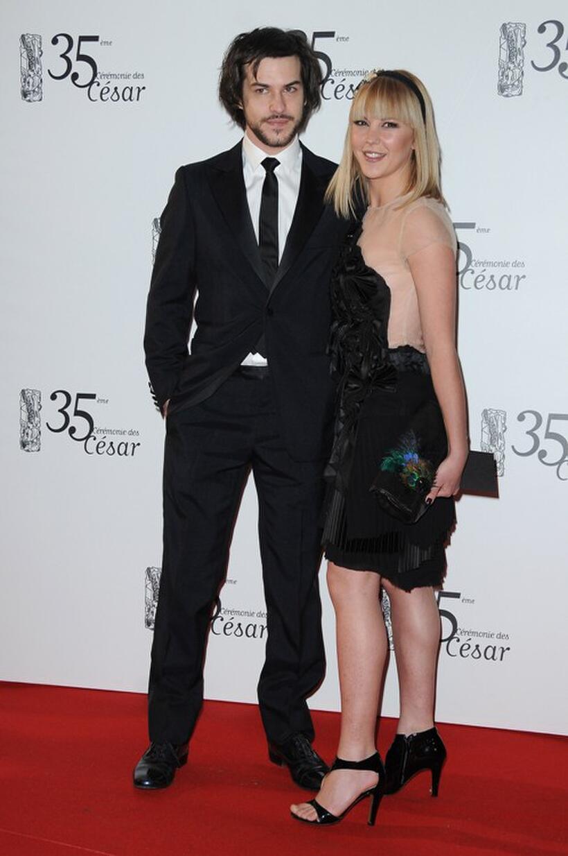 Marc-Andre Grondin and Guest at the 35th Cesar Film Awards 2010.