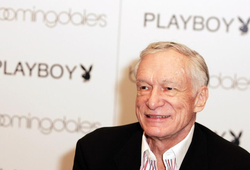 Hugh Hefner at the launch of City Nights Playboy Menswear Collection.