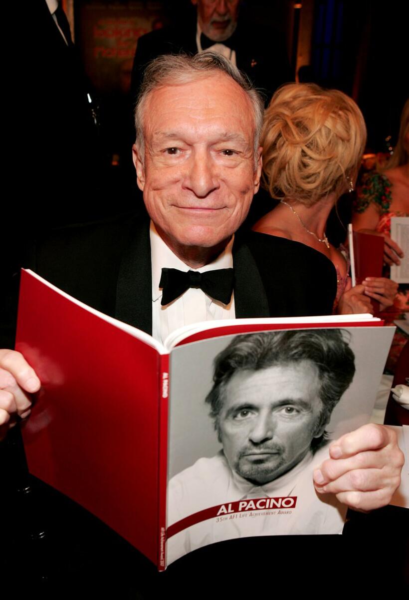 Hugh Hefner at the 35th AFI Life Achievement Award tribute to Al Pacino.