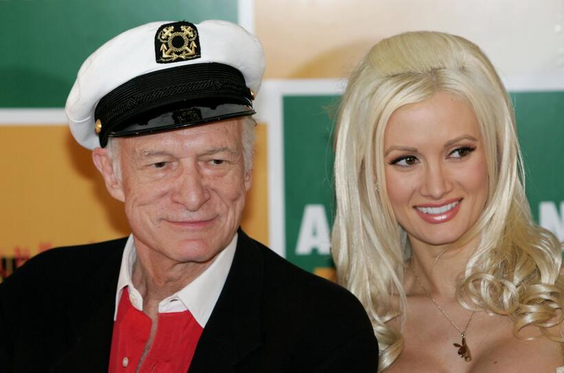 Hugh Hefner and his girlfriend Holly Madison at the 59th International Cannes Film Festival.