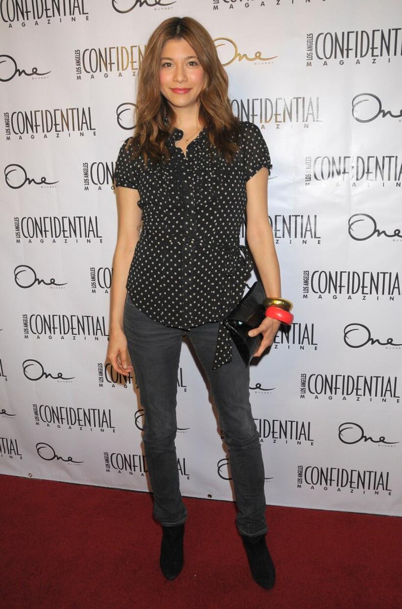 Maya Hazen at the Los Angeles Confidential Magazine and Niche Media's celebration.