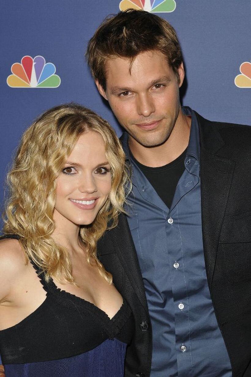 Alexa Havins and Justin Bruening at the NBC's Fall premiere party.