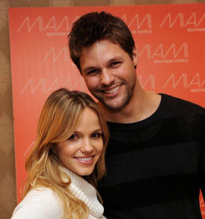 Alexa Havins and Justin Bruening at the 66th Annual Golden Globe Awards.
