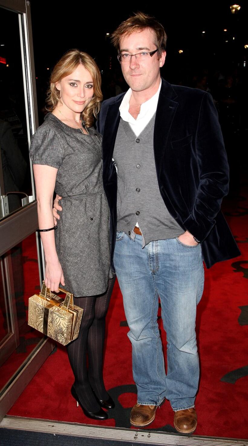 Keeley Hawes and her husband Matthew MacFadyen at the world premiere of "The Bank Job."