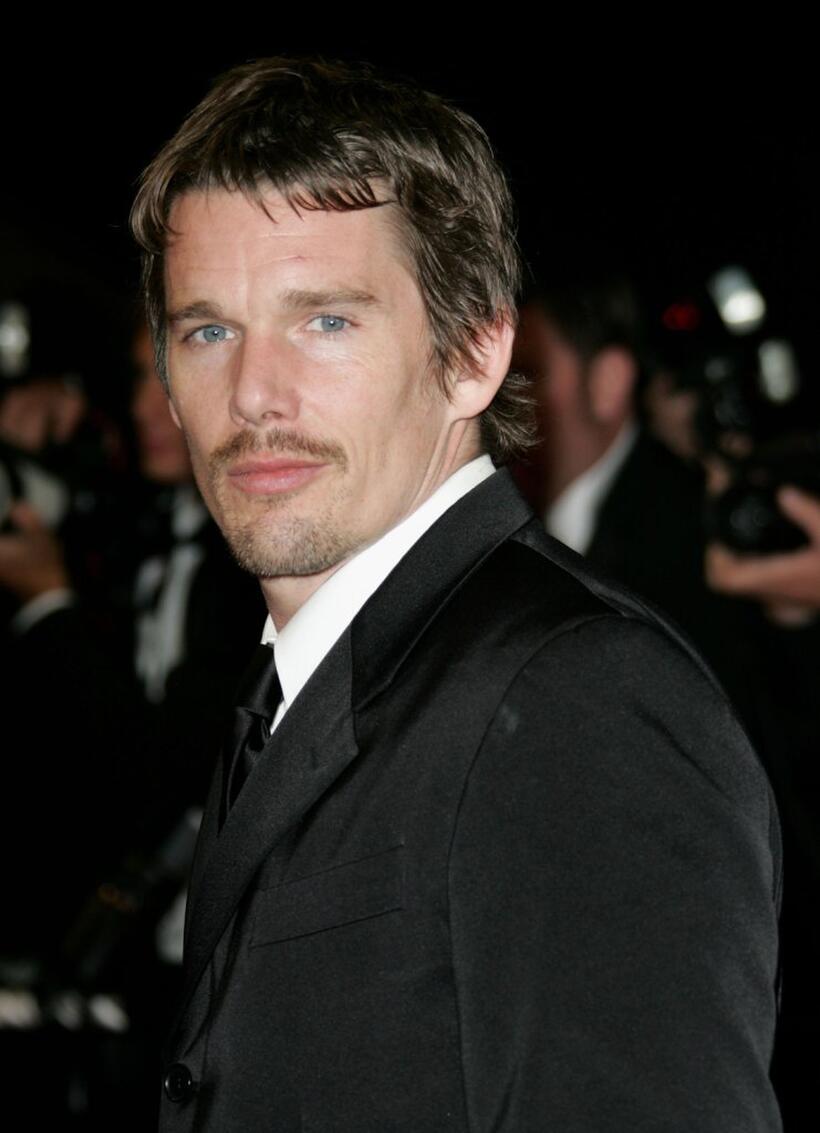 Ethan Hawke at the "Fast Food Nation" premiere at the Palais des Festivals during the 59th International Cannes Film Festival.