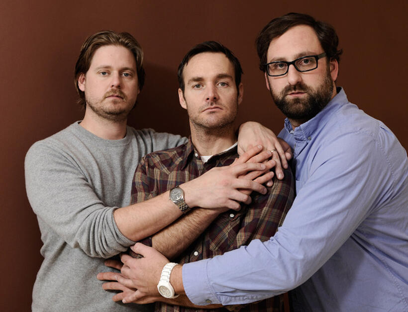 Tim Heidecker, producer Will Forte and Eric Wareheim at the portrait session of "Tim & Eric's Billion Dollar Movie" during the 2012 Sundance Film Festival in Utah.