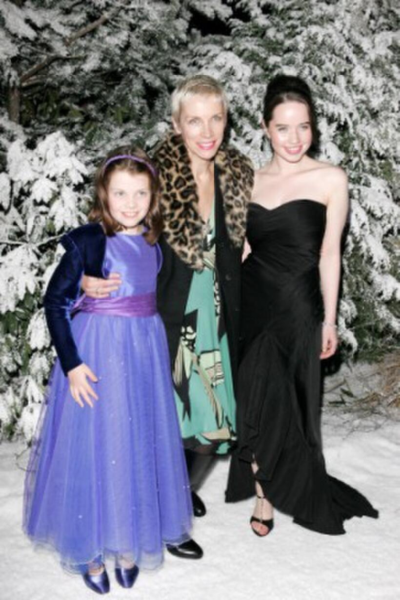 Georgie Henley, Annie Lennox and Anna Popplewell at the after party of the Royal Film Performance and world premiere of "The Chronicles Of Narnia."