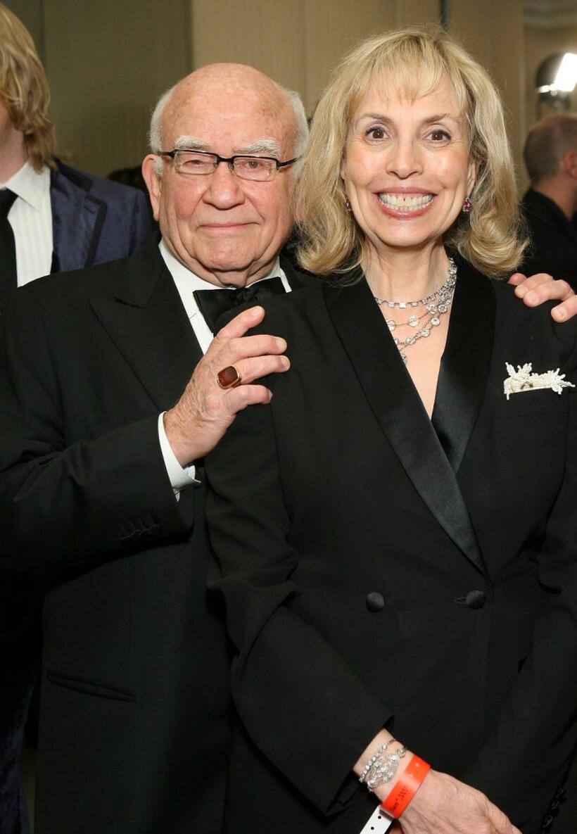 Ed Asner and wife Cindy Gilmore at the 17th Annual Night Of 100 Stars Oscar Gala.