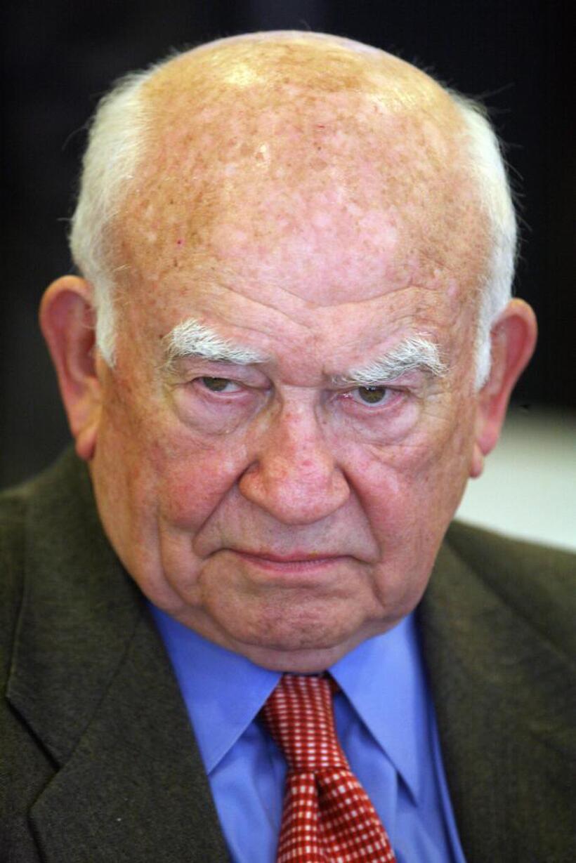 Ed Asner and Alan Rosenberg at the National Press Club.