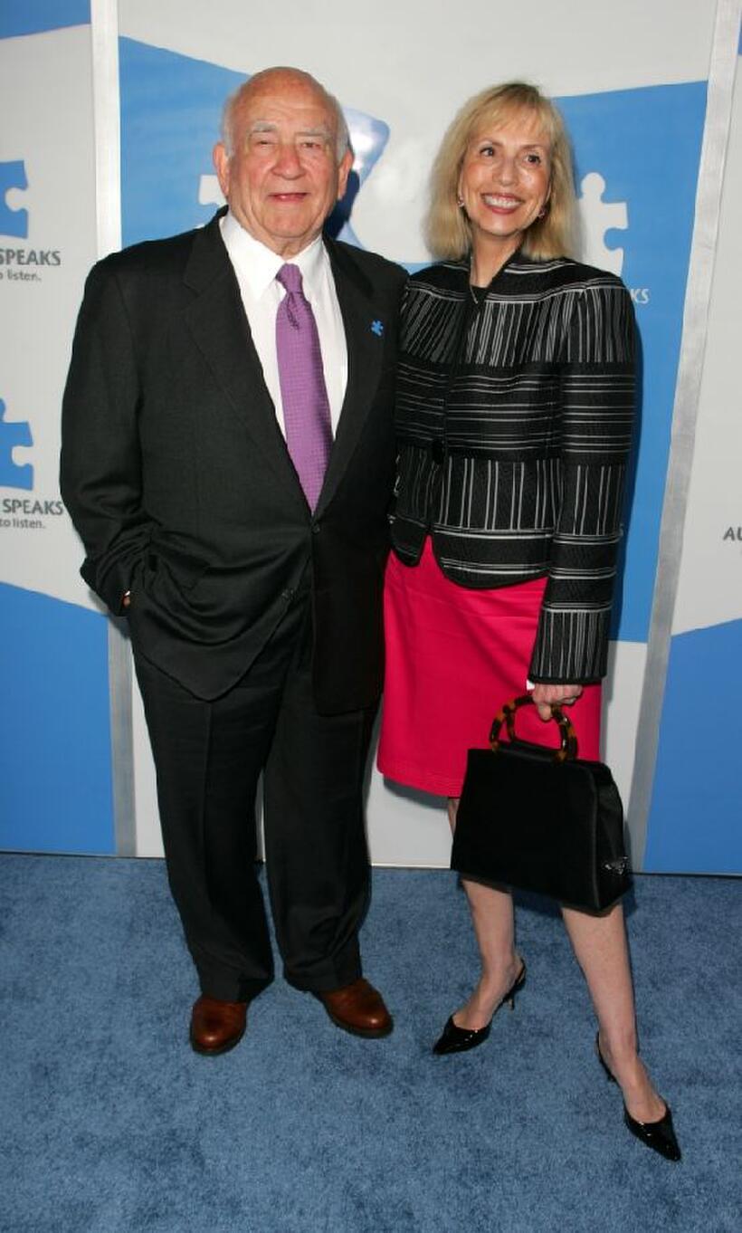 Ed Asner and wife Cindy Gilmore at the "One Night Only: A Concert For Autism Speaks".