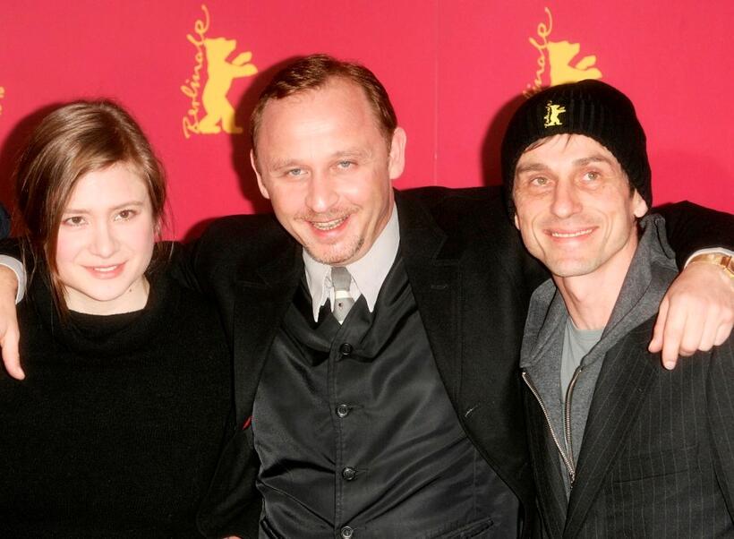 Julia Jentsch, Alexander Held and Andre Hennicke at the photocall of "Sophie Scholl" during the 55th annual Berlinale International Film Festival.
