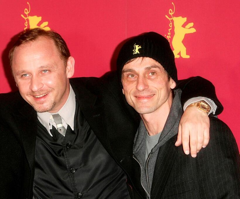 Alexander Held and Andre Hennicke at the photocall of "Sophie Scholl" during the 55th annual Berlinale International Film Festival.
