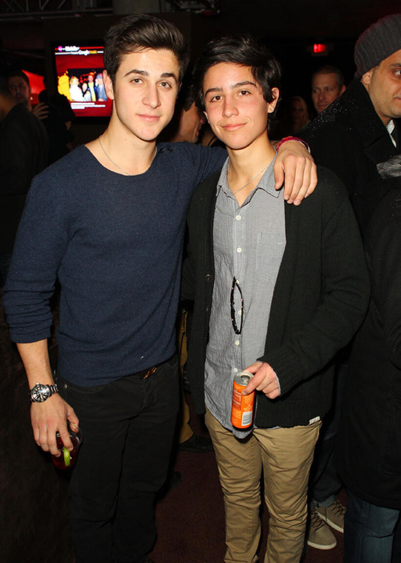 David Henrie and Guest at the T-Mobile presents Google Music at TAO during the Sundance Film Festival in Utah.
