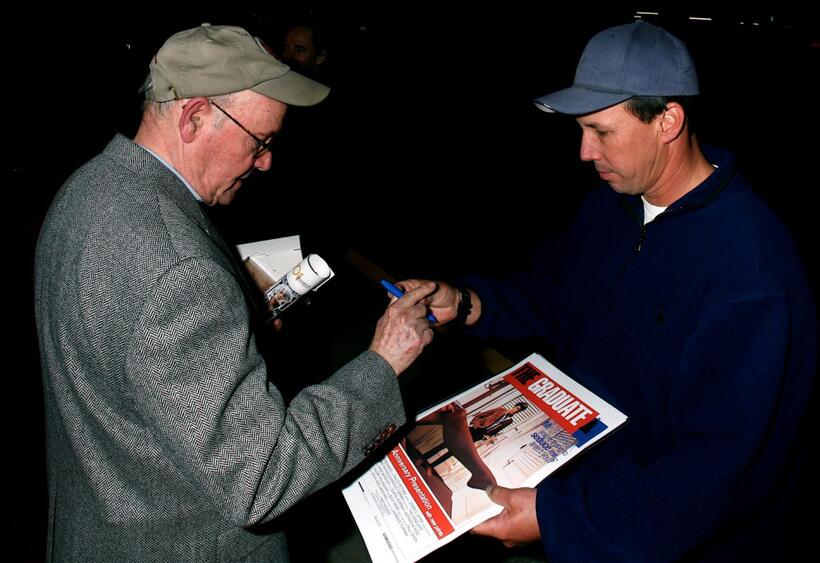 Buck Henry at the 101 Greatest Screenplays gala reception at the Writers Guild Theater.