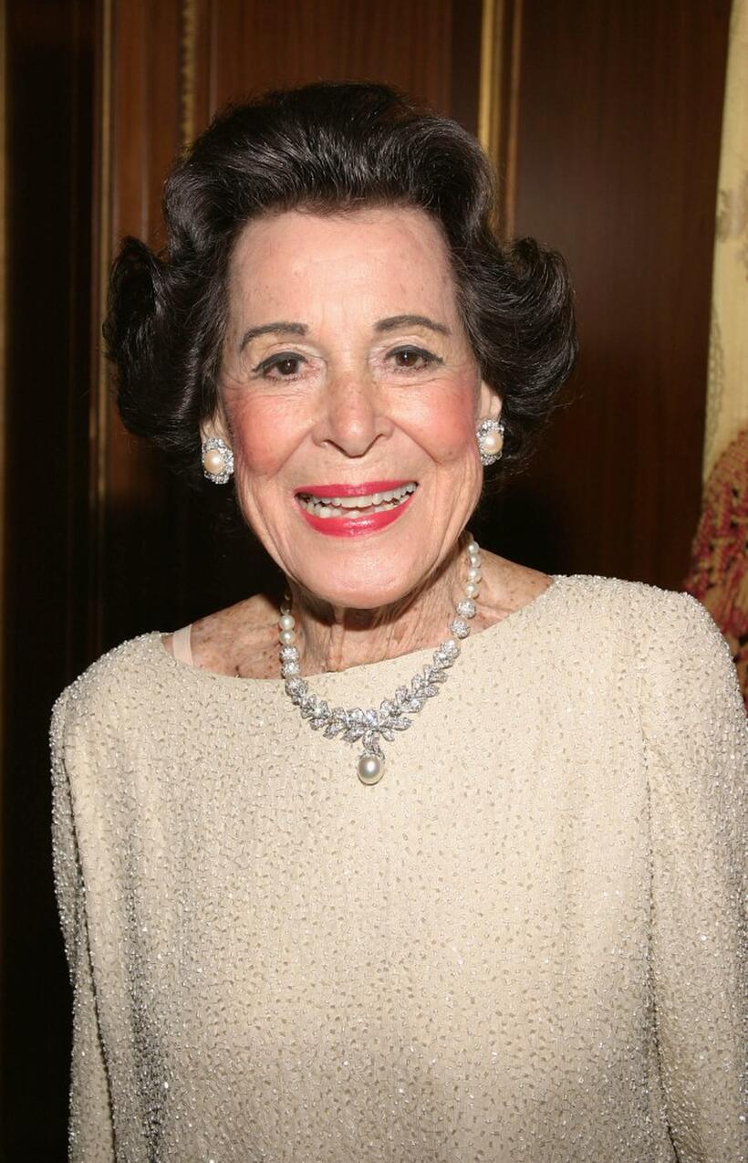 Kitty Carlisle Hart at the Bal Du Prentemps Benefit for Parkinsons Disease Foundation.