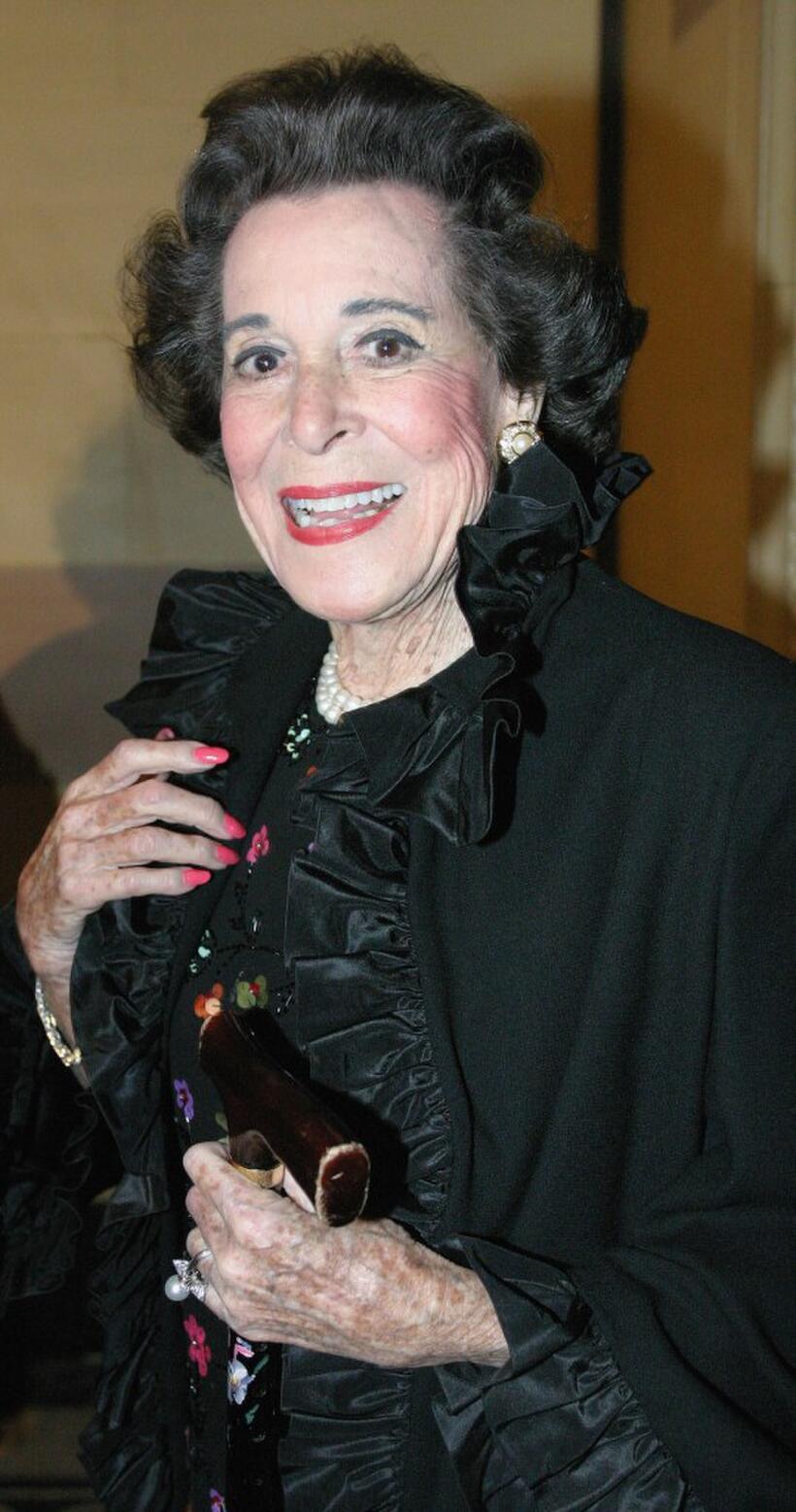 Kitty Carlisle Hart at the 10th annual Awards & Gala Benefit Dinner.