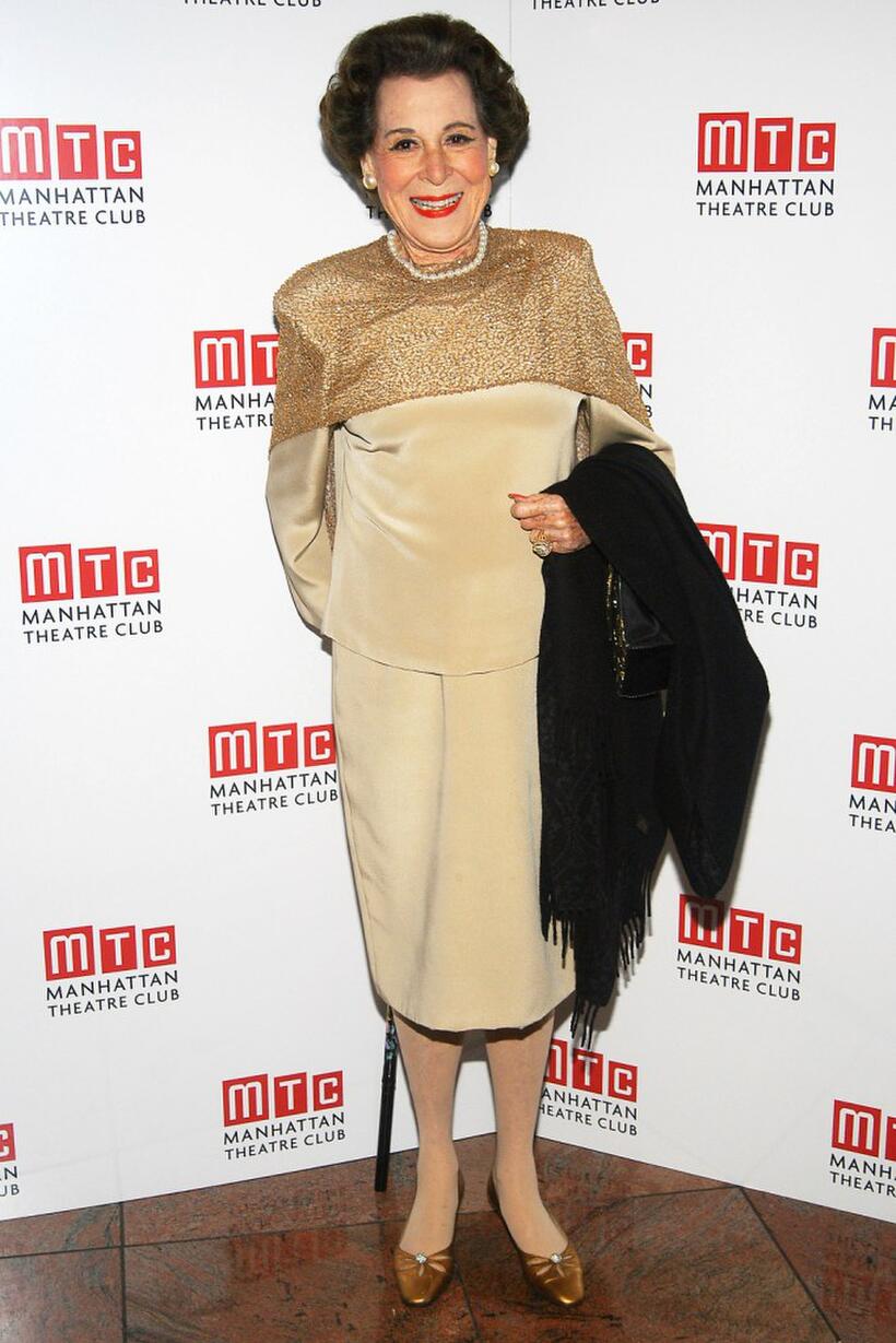 Kitty Carlisle Hart at the Manhattan Theater Club Spring Gala.