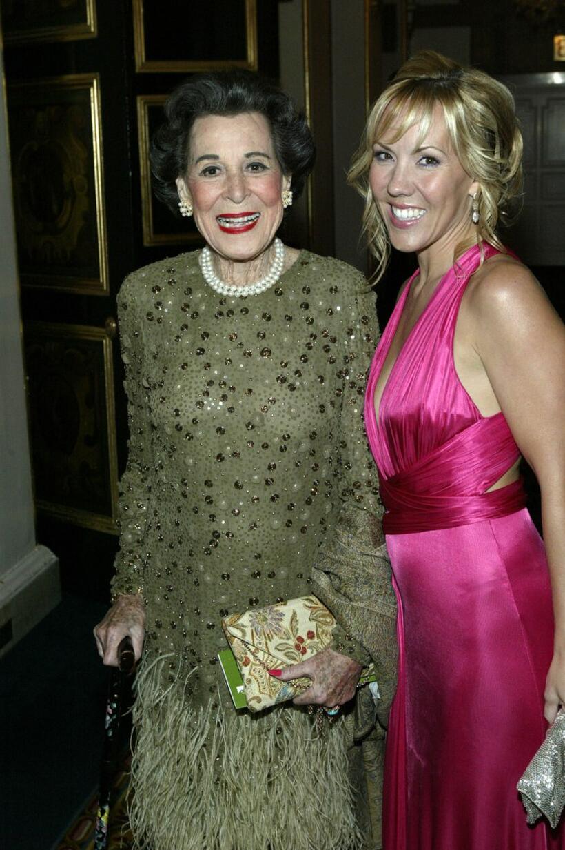 Kitty Carlisle Hart and Heather Randall at the National Actors Theater Benefit "A Broadway Frolic 2004."