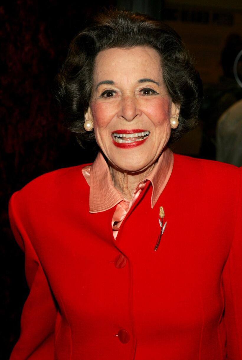 Kitty Carlisle Hart at the opening night of "Shockheaded Peter."