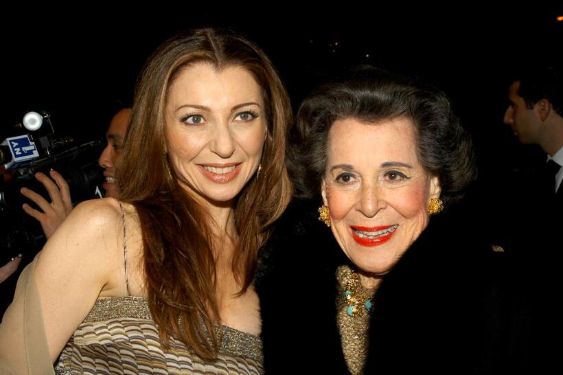Donna Murphy and Kitty Carlisle Hart at the after party of the opening night of "Wonderful Town."