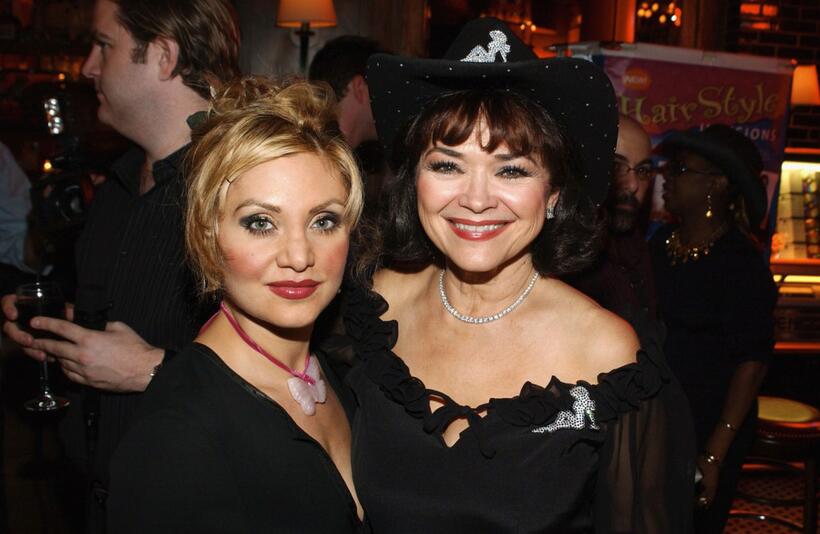 Orfeh and Linda Hart at the after party of the Opening of "The Great American Trailer Parker Musical."