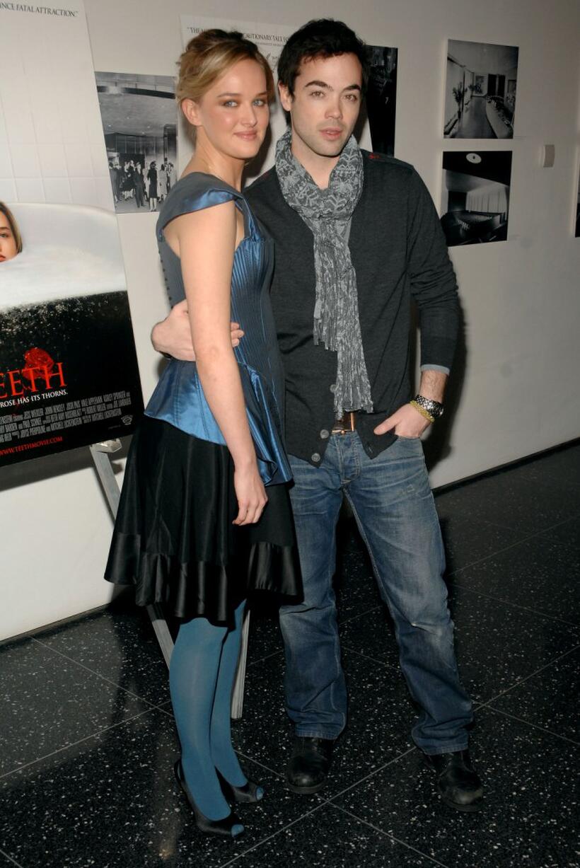Jess Weixler and John Hensley at the premiere of "Teeth."