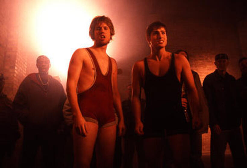 Jon Heder and Ben Gourley in "Moving McAllister."