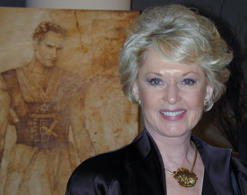 Tippi Hedren at the opening reception for acclaimed artist Nati Cauada.