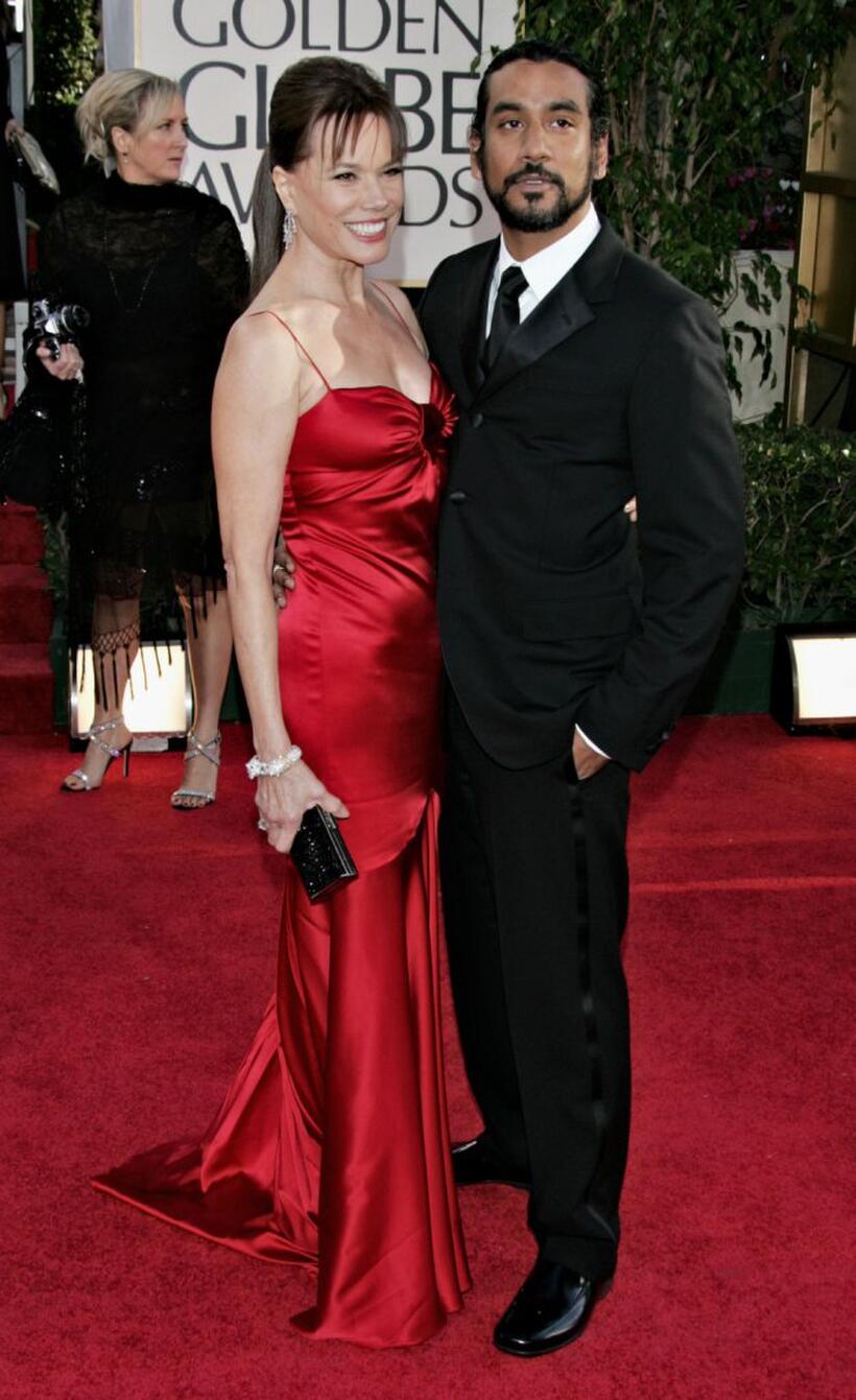 Barbara Hershey and Naveen Andrews at the 63rd Annual Golden Globe Awards at the Beverly Hilton.