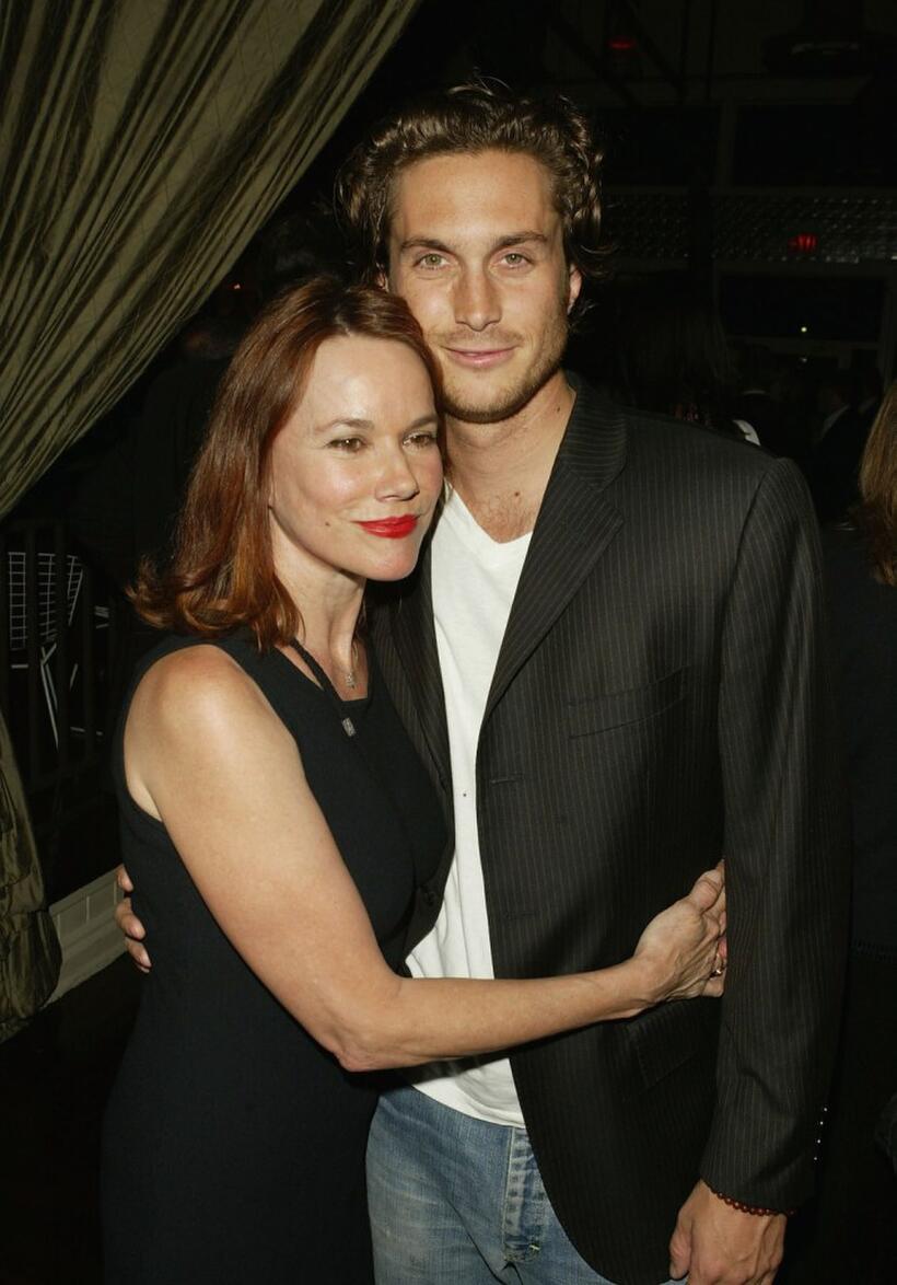 Barbara Hershey and Oliver Hudson at the WB Upfront All-Star Party on May 18, 2004 in New York City.