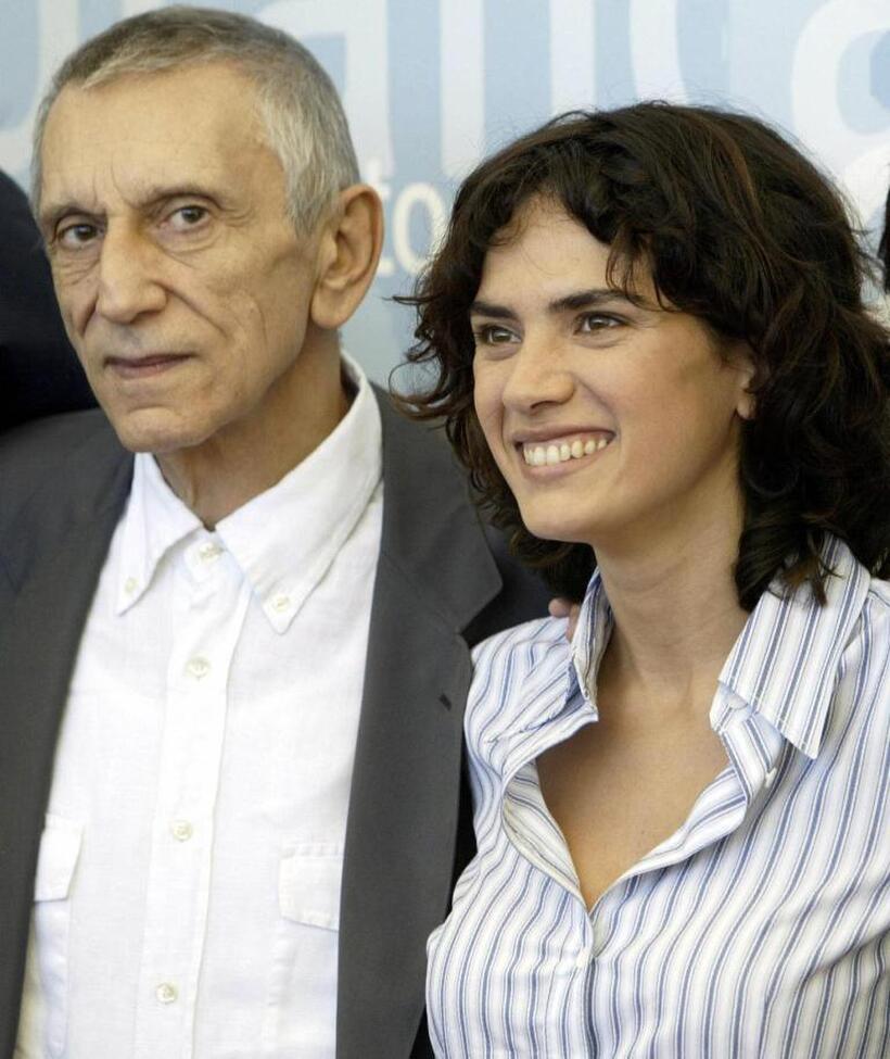 Roberto Herlitzka and Maya Sansa at the photocall of "Buongiorno notte" ( Good morning night) during the Venice International Film Festival.