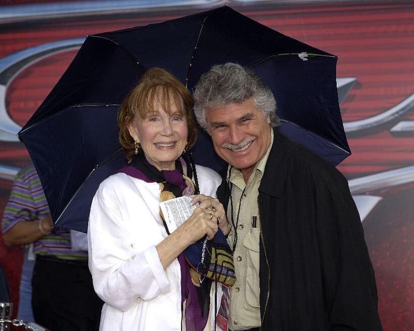 Katherine Helmond and Mario Andretti at the world premiere screening of "Cars."